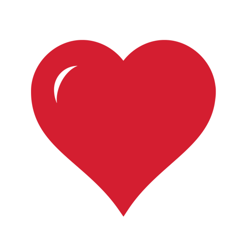 Icon of red heart