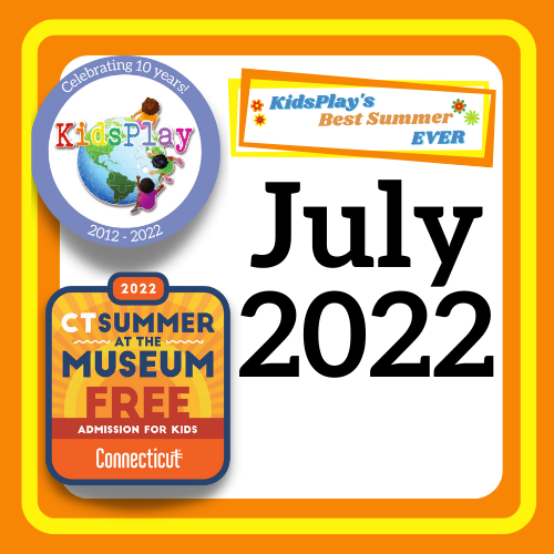 CT Summer at the Museum Free Admission for Kids in Connecticut July 2022 web square