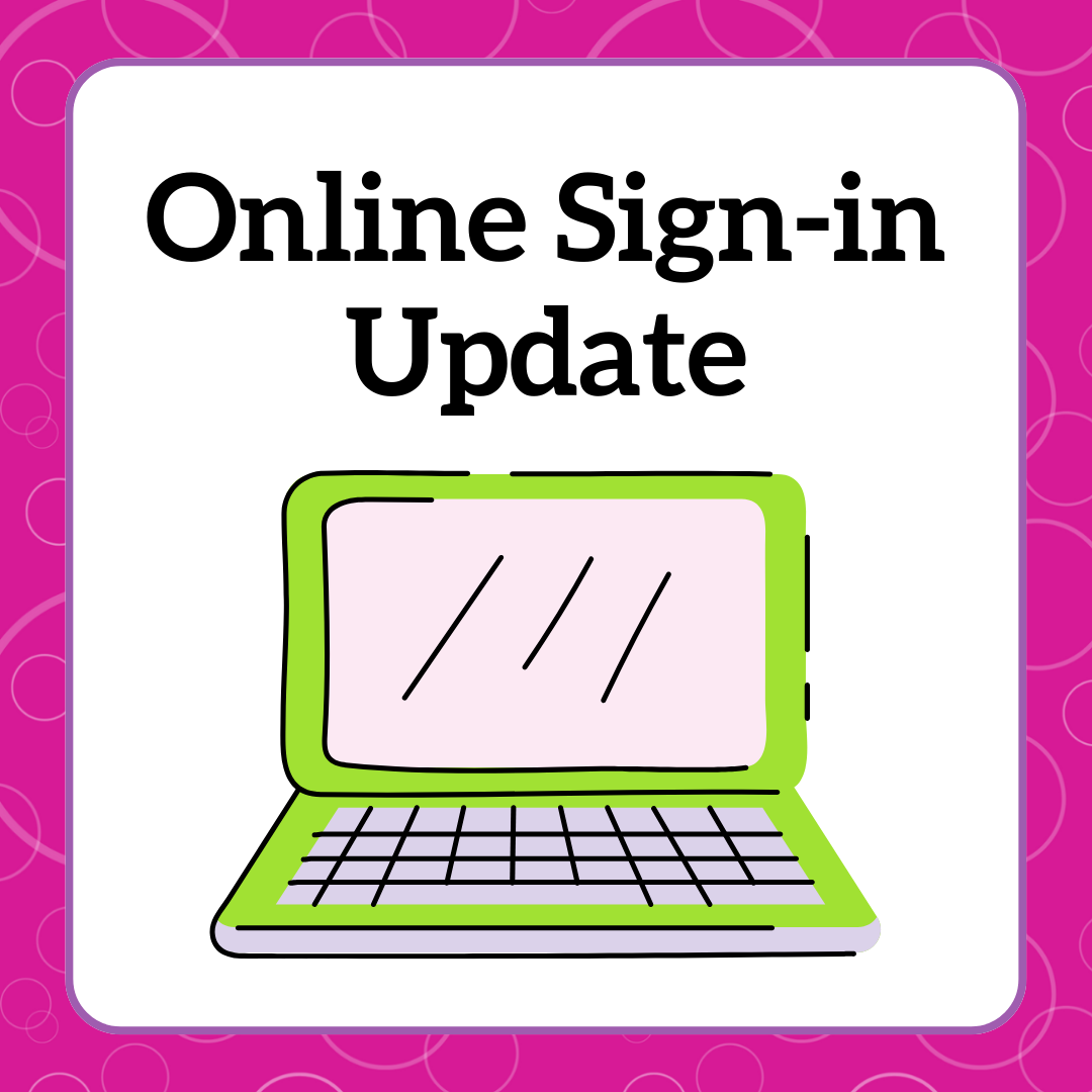 Online Sign-in Update