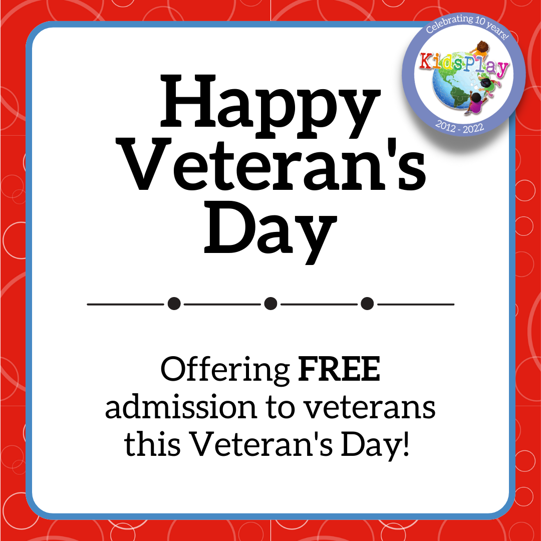Happy Veteran's Day - Offering Free admission to veterans this Veteran's Day!