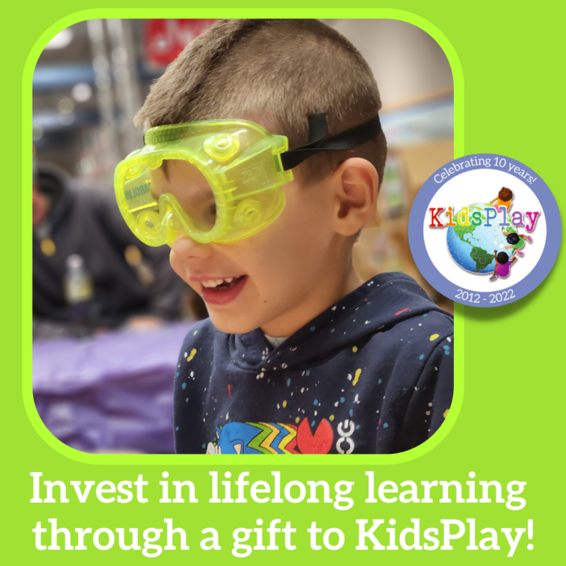Invest in lifelong learning through a gift to KidsPlay!